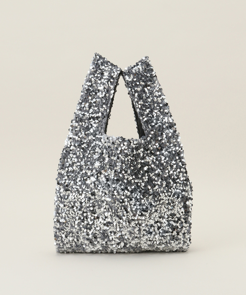 JOURNAL STANDARD（ジャーナルスタンダード）の「スパンコールバッグ（ハンドバッグ・レディース・ブラック/チャコールグレー・FREE）」の2枚目の写真