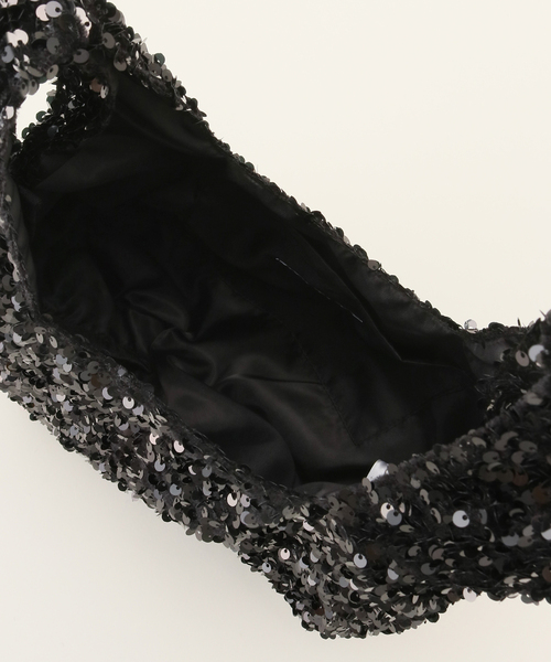 JOURNAL STANDARD（ジャーナルスタンダード）の「スパンコールバッグ（ハンドバッグ・レディース・ブラック/チャコールグレー・FREE）」の6枚目の写真