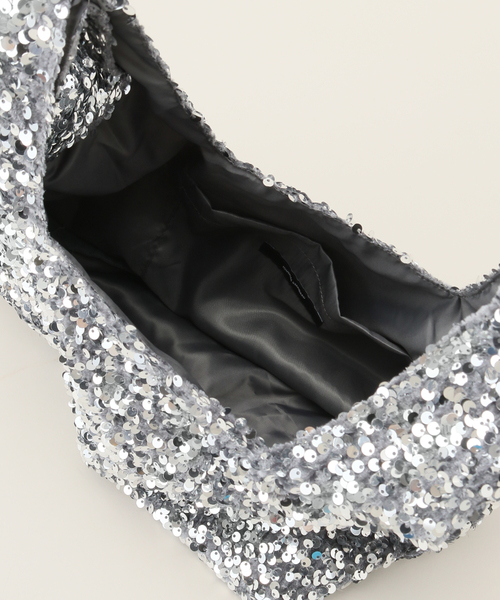 JOURNAL STANDARD（ジャーナルスタンダード）の「スパンコールバッグ（ハンドバッグ・レディース・ブラック/チャコールグレー・FREE）」の7枚目の写真