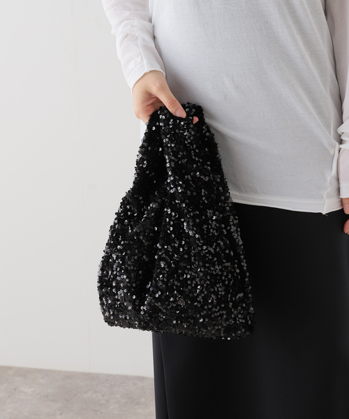 JOURNAL STANDARD（ジャーナルスタンダード）の「スパンコールバッグ（ハンドバッグ・レディース・ブラック/チャコールグレー・FREE）」の14枚目の写真