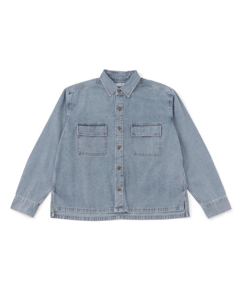  j.n.r.d（ジェー・エヌ・アール・ディー）の「デニムシャツ（シャツ/ブラウス・メンズ・ブラック/ブルー系その他6/ネイビー・M/L）」の12枚目の写真