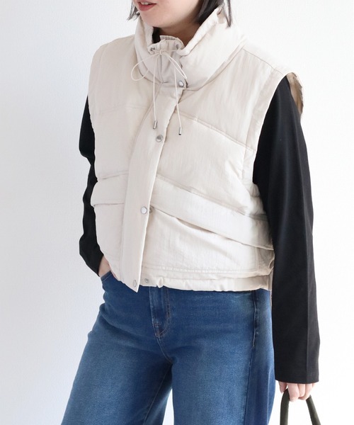 【セール】エアコンダウンショートベスト（ダウンベスト）｜cepo（セポ）