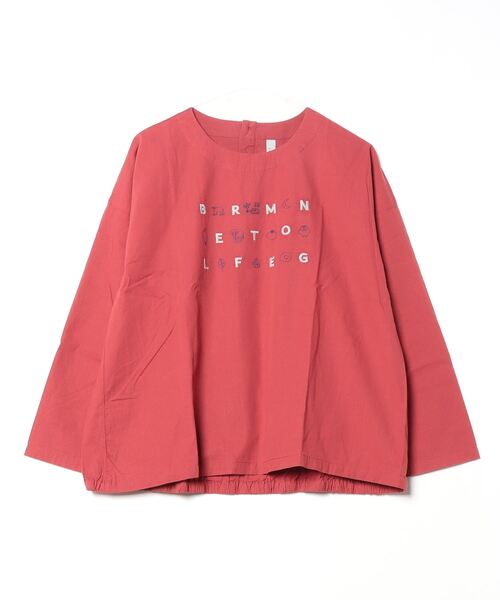 ブラウス シャツ EMAGO しりとり刺繍ブラウス レディース Emago ブラウス シャツ EMAGO しりとり刺繍ブラウス レディース