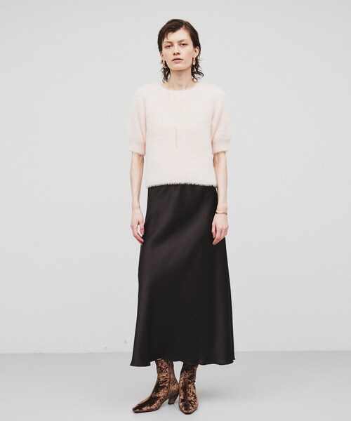 cloenc（クロエンス）の「◆【手洗い可】サテンマーメイドスカート（スカート・レディース・ダークグレー/ベージュ/ライトブルー・01/02/03）」の8枚目の写真