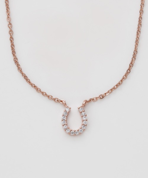 ciite' surgical stainless(シーテサージカルステンレス)の「【 金属アレルギー対応 】 ホースシュー ビジューネックレス サージカルステンレス(ネックレス・レディース・シルバー/ゴールド/ピンクゴールド・FREE)」の3枚目の写真