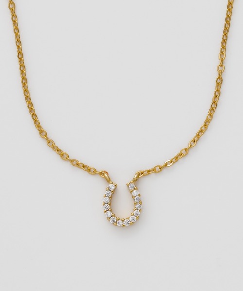 ciite' surgical stainless(シーテサージカルステンレス)の「【 金属アレルギー対応 】 ホースシュー ビジューネックレス サージカルステンレス(ネックレス・レディース・シルバー/ゴールド/ピンクゴールド・FREE)」の5枚目の写真