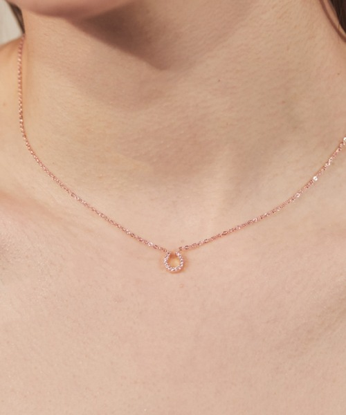 ciite' surgical stainless(シーテサージカルステンレス)の「【 金属アレルギー対応 】 ホースシュー ビジューネックレス サージカルステンレス(ネックレス・レディース・シルバー/ゴールド/ピンクゴールド・FREE)」の14枚目の写真