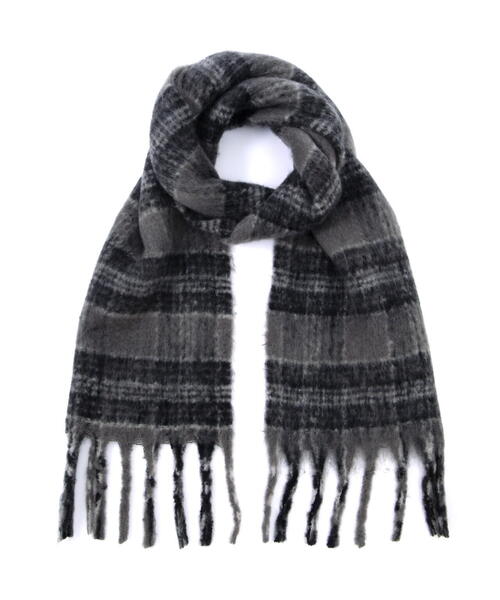 FREE'S MART(フリーズマート)の「◆チェックストール(ストール/ショール・レディース・ベージュ/グレー・フリ-)」の10枚目の写真