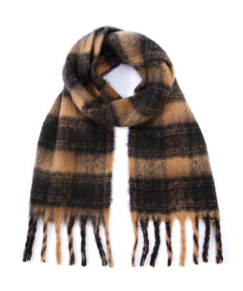 FREE'S MART(フリーズマート)の「◆チェックストール(ストール/ショール・レディース・ベージュ/グレー・フリ-)」の11枚目の写真