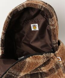 マイロ　ファーチェック柄リュック A BATHING APE（アベイシングエイプ）の「BABY MILO FAUX FUR