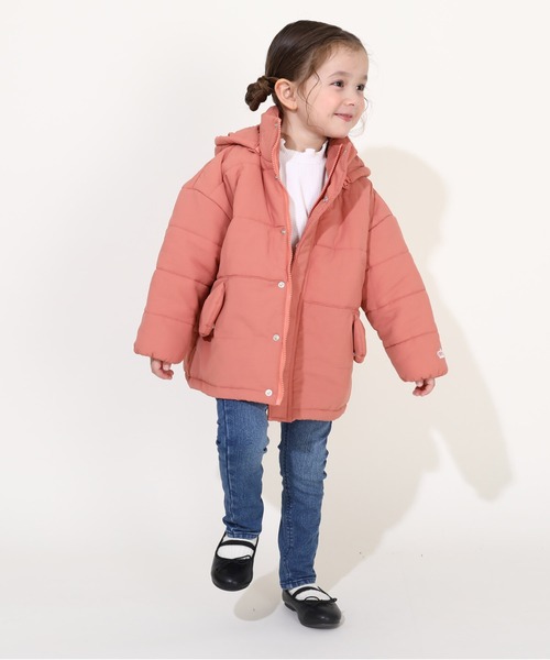 BABYDOLL（ベビードール）の「通販限定 2WAY ゆったり中綿アウター 9841K（ダウンジャケット/コート・キッズ・ブラック/ベビーピンク/オフホワイト・90cm/100cm/110cm/120cm/130cm/140cm/150cm）」の8枚目の写真