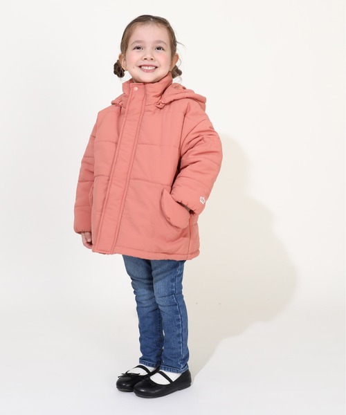 BABYDOLL（ベビードール）の「通販限定 2WAY ゆったり中綿アウター 9841K（ダウンジャケット/コート・キッズ・ブラック/ベビーピンク/オフホワイト・90cm/100cm/110cm/120cm/130cm/140cm/150cm）」の9枚目の写真