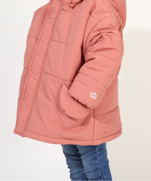 BABYDOLL（ベビードール）の「通販限定 2WAY ゆったり中綿アウター 9841K（ダウンジャケット/コート・キッズ・ブラック/ベビーピンク/オフホワイト・90cm/100cm/110cm/120cm/130cm/140cm/150cm）」の10枚目の写真