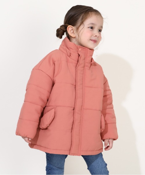 BABYDOLL（ベビードール）の「通販限定 2WAY ゆったり中綿アウター 9841K（ダウンジャケット/コート・キッズ・ブラック/ベビーピンク/オフホワイト・90cm/100cm/110cm/120cm/130cm/140cm/150cm）」の11枚目の写真