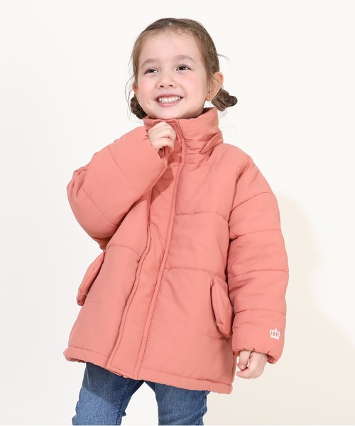 BABYDOLL（ベビードール）の「通販限定 2WAY ゆったり中綿アウター 9841K（ダウンジャケット/コート・キッズ・ブラック/ベビーピンク/オフホワイト・90cm/100cm/110cm/120cm/130cm/140cm/150cm）」の7枚目の写真