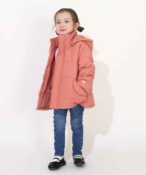 BABYDOLL（ベビードール）の「通販限定 2WAY ゆったり中綿アウター 9841K（ダウンジャケット/コート・キッズ・ブラック/ベビーピンク/オフホワイト・90cm/100cm/110cm/120cm/130cm/140cm/150cm）」の14枚目の写真