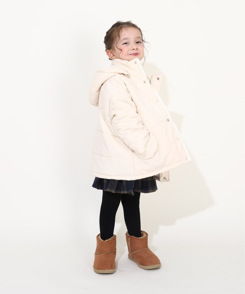 BABYDOLL（ベビードール）の「通販限定 2WAY ゆったり中綿アウター 9841K（ダウンジャケット/コート・キッズ・ブラック/ベビーピンク/オフホワイト・90cm/100cm/110cm/120cm/130cm/140cm/150cm）」の18枚目の写真