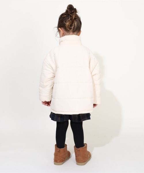 BABYDOLL（ベビードール）の「通販限定 2WAY ゆったり中綿アウター 9841K（ダウンジャケット/コート・キッズ・ブラック/ベビーピンク/オフホワイト・90cm/100cm/110cm/120cm/130cm/140cm/150cm）」の21枚目の写真