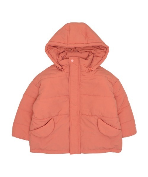 BABYDOLL（ベビードール）の「通販限定 2WAY ゆったり中綿アウター 9841K（ダウンジャケット/コート・キッズ・ブラック/ベビーピンク/オフホワイト・90cm/100cm/110cm/120cm/130cm/140cm/150cm）」の4枚目の写真