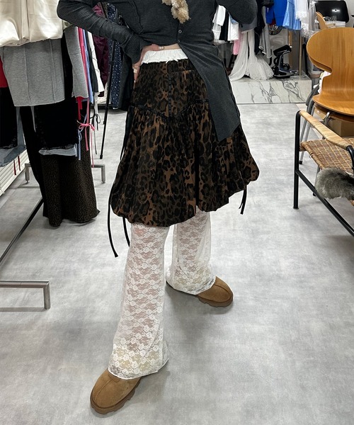 Alley Tokyo(アリートーキョー)の「レースパンツ(その他パンツ・レディース・ブラック/オフホワイト・FREE)」の3枚目の写真