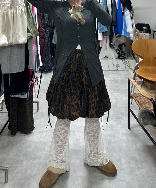 Alley Tokyo(アリートーキョー)の「レースパンツ(その他パンツ・レディース・ブラック/オフホワイト・FREE)」の6枚目の写真