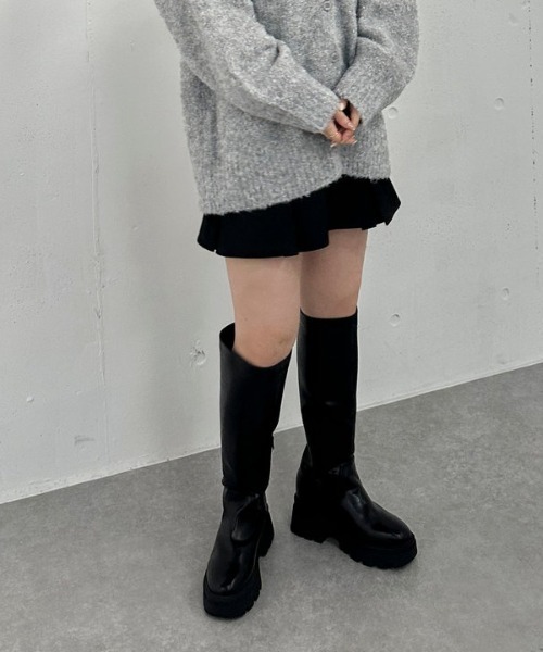 archives（アルシーヴ）の「ＴＲボックスプリーツミニスカート（スカート・レディース・ベージュ/ブラック/グレー・MEDIUM）」の14枚目の写真