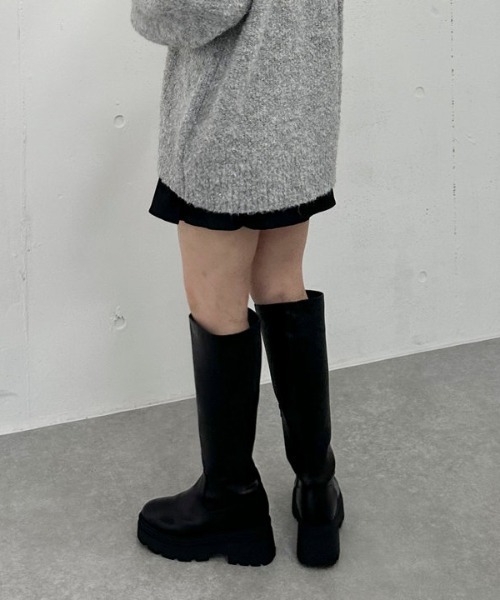 archives（アルシーヴ）の「ＴＲボックスプリーツミニスカート（スカート・レディース・ベージュ/ブラック/グレー・MEDIUM）」の15枚目の写真