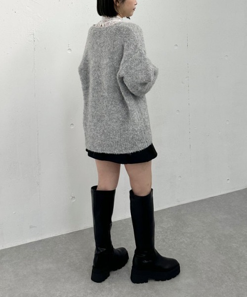 archives（アルシーヴ）の「ＴＲボックスプリーツミニスカート（スカート・レディース・ベージュ/ブラック/グレー・MEDIUM）」の19枚目の写真