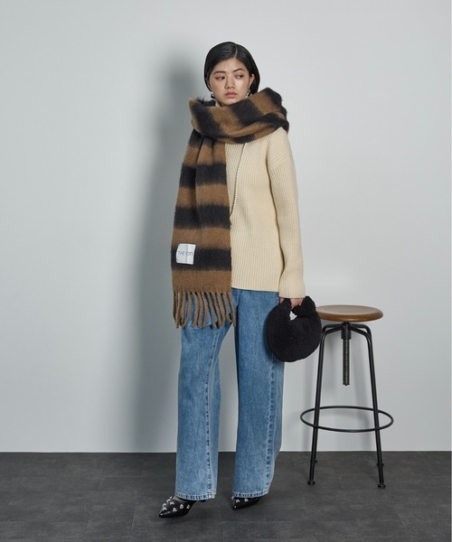 セール】ボーダービッグマフラー（マフラー）｜THE YOn（ザヨン