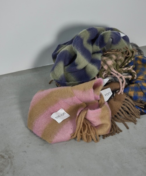 セール】ボーダービッグマフラー（マフラー）｜THE YOn（ザヨン