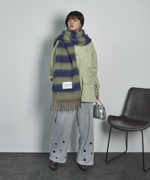 THE YOn（ザヨン）の「ボーダービッグマフラー（マフラー）」 - WEAR