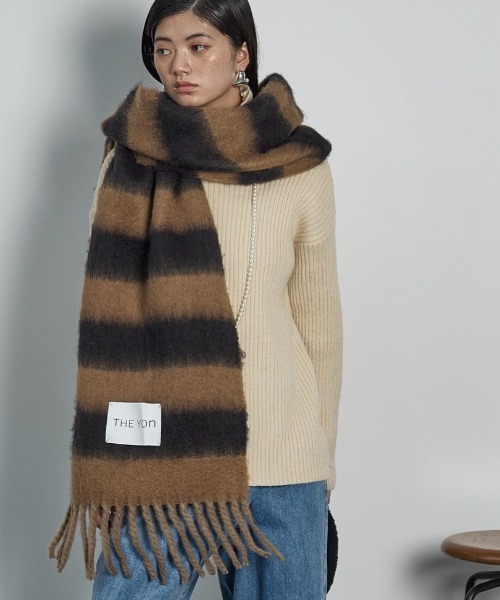 セール】ボーダービッグマフラー（マフラー）｜THE YOn（ザヨン）の