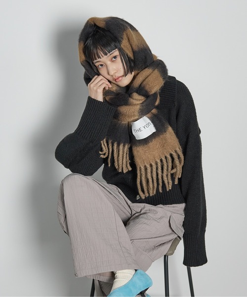 ＜BATONER＞ フリンジ ビッグ マフラー BATONER フリンジビッグマフラー BATONER＞ フリンジ ビッグ