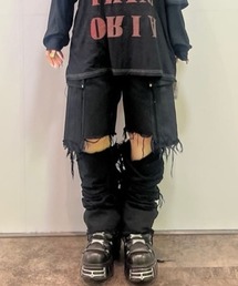 VOLTAGE CONTROL FILTER/ヴォルテージコントロールフィルター/DENIM CARGO SHORTS