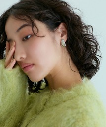 ADAM ET ROPE' | LES BIJOUX カーブドロップイヤリング(イヤリング)