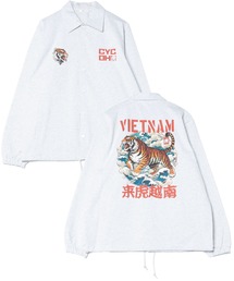 MASSIVE STORE（マッシブストア）の「【cYc oh/サイ コー】jersey fabric vietnam jkt style print coach jacket / ジャージー素材コーチジャケット(ベトジャン風)（その他アウター）」