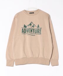 STYLEBLOCK | 裏起毛プリントクルーネックトレーナー(スウェット)