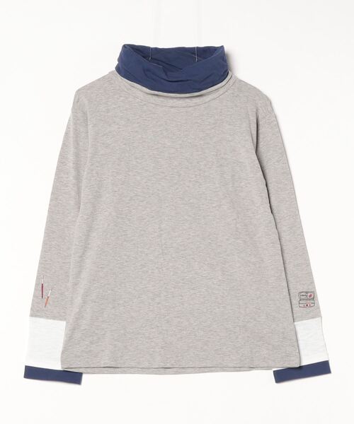 EMAGO 画材刺繍袖切替えﾀｰﾄﾙ（Tシャツ/カットソー）｜Emago（イマゴ）