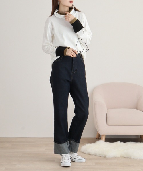 EMAGO 画材刺繍袖切替えﾀｰﾄﾙ（Tシャツ/カットソー）｜Emago（イマゴ）