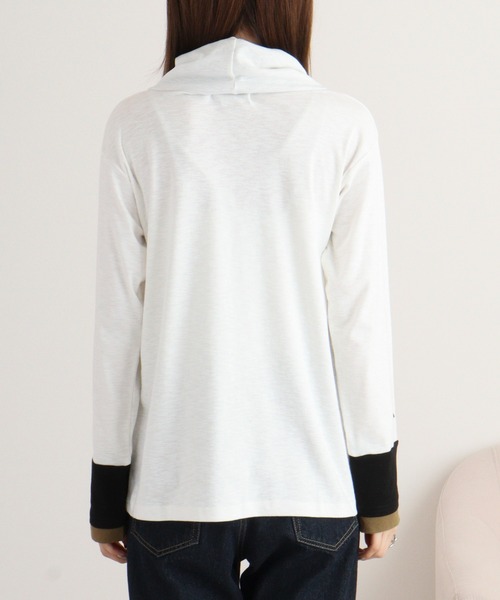 EMAGO 画材刺繍袖切替えﾀｰﾄﾙ（Tシャツ/カットソー）｜Emago（イマゴ）