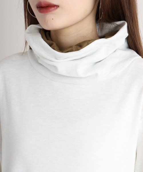 EMAGO 画材刺繍袖切替えﾀｰﾄﾙ（Tシャツ/カットソー）｜Emago（イマゴ）