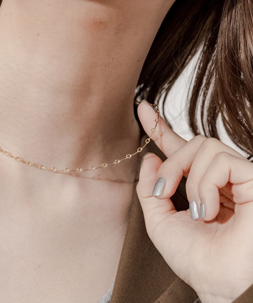 SMELLY（スメリー）の「ニュアンスオーバルチェーンネックレス（ネックレス・レディース・ゴールド・-）」の2枚目の写真