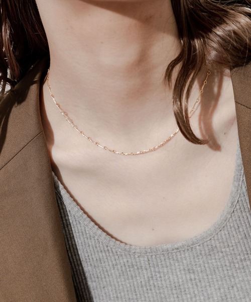 SMELLY（スメリー）の「ニュアンスオーバルチェーンネックレス（ネックレス・レディース・ゴールド・-）」の3枚目の写真
