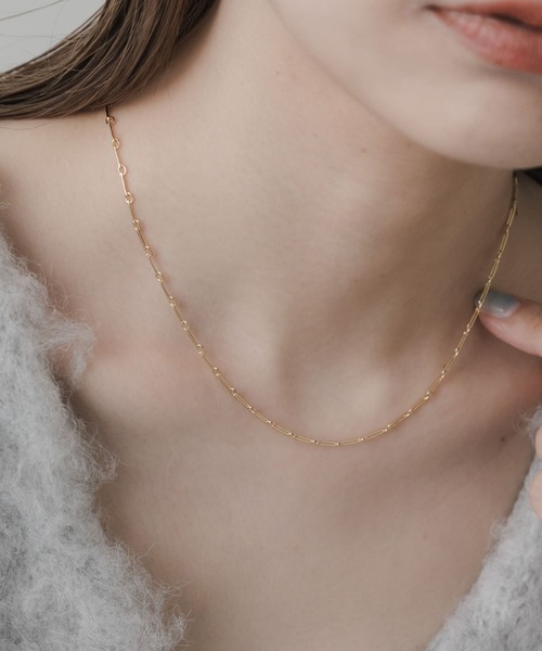 SMELLY（スメリー）の「ニュアンスオーバルチェーンネックレス（ネックレス・レディース・ゴールド・-）」の6枚目の写真