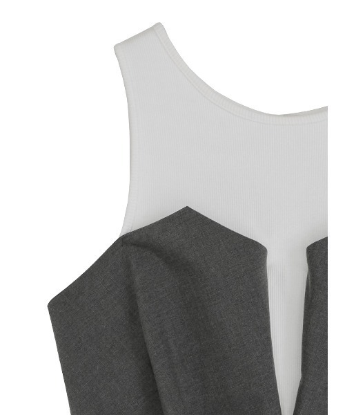 DIMENSIONAL DOCKING BUSTIER DRESS（ワンピース）｜Ameri