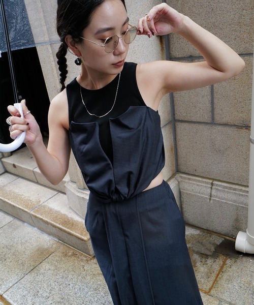 DIMENSIONAL DOCKING BUSTIER DRESS（ワンピース）｜Ameri