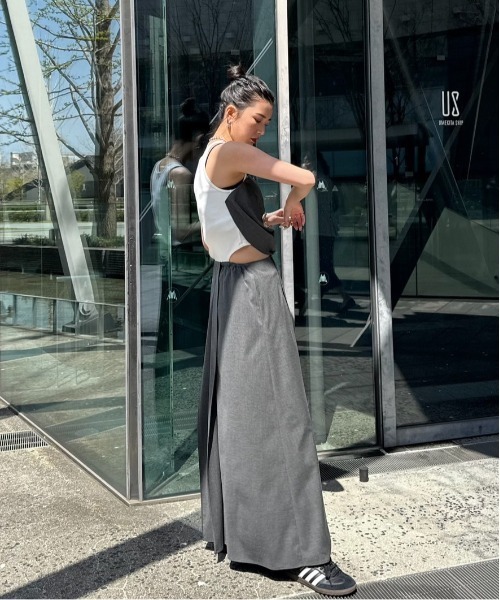 DIMENSIONAL DOCKING BUSTIER DRESS（ワンピース）｜Ameri