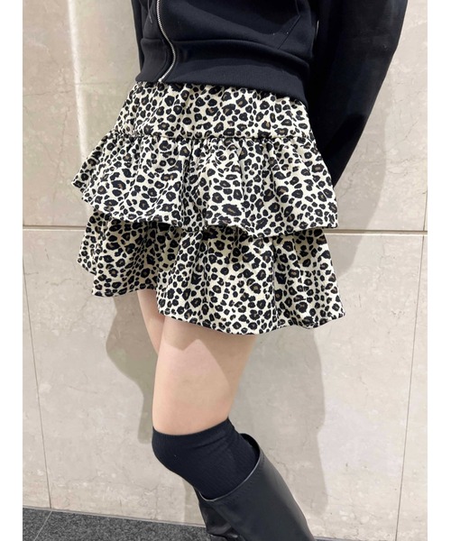 PHILLY（フィリー）の「【PHILLY】レオパードティアードミニスカート（スカート・レディース・アイボリー/ブラウン・FREE）」の16枚目の写真