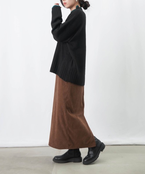 LUCA/LADY LUCK LUCA(ルカ/レディラックルカ)の「LC/LLL コーデュロイナロースカート(スカート・レディース・アイボリー/ブラック/ブラウン・FREE)」の22枚目の写真