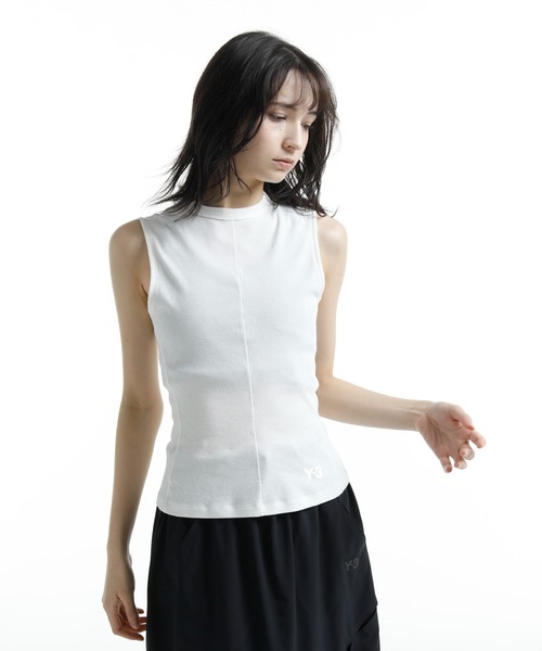 Y-3(ワイスリー)の「W FIT TANK(Tシャツ/カットソー・レディース・ライトホワイト・X-SMALL/SMALL/MEDIUM/XX-SMALL)」の1枚目の写真